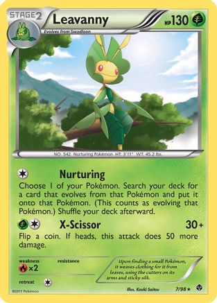 Leavanny 007/98 - Reverse Holofoil Emerging Powers