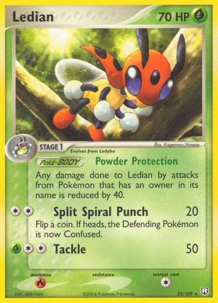Ledian 023/109 - Reverse Holofoil Team Rocket Returns