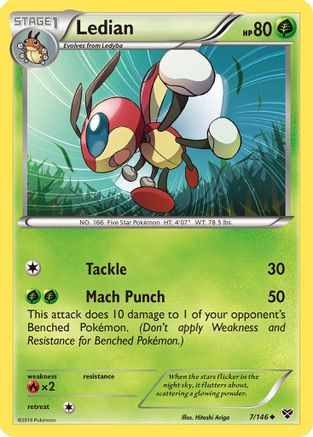 Ledian 007/146 - Reverse Holofoil XY Base Set