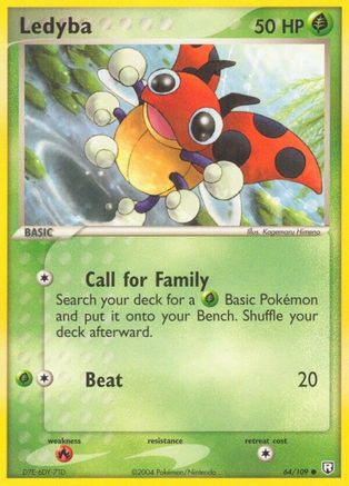 Ledyba 064/109 - Reverse Holofoil Team Rocket Returns