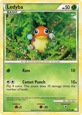 Ledyba 071/123 - Reverse Holofoil HeartGold SoulSilver