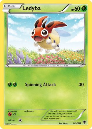 Ledyba 006/146 - Reverse Holofoil XY Base Set