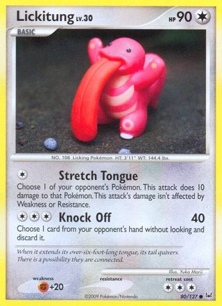 Lickitung 080/127 - Reverse Holofoil Platinum