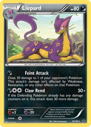 Liepard 065/98 - Reverse Holofoil Emerging Powers