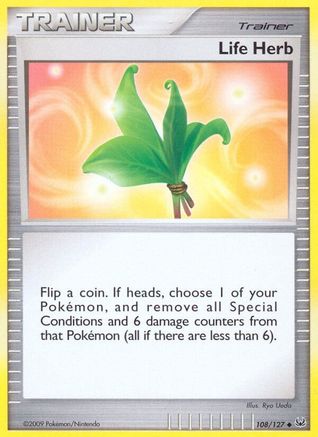 Life Herb 108/127 - Reverse Holofoil Platinum
