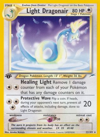 Light Dragonair 022/105 - 1st Edition Neo Destiny