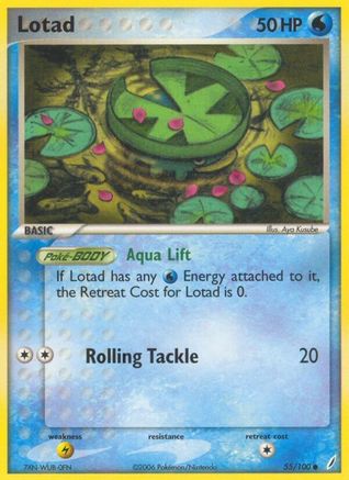 Lotad 055/100 - Reverse Holofoil Crystal Guardians