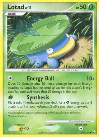 Lotad 081/127 - Reverse Holofoil Platinum