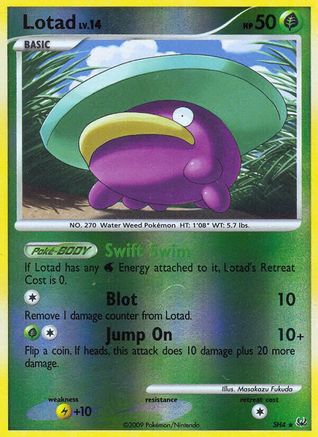 Lotad (Shiny) SH4 - Reverse Holofoil Platinum