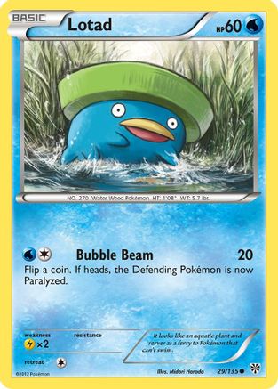 Lotad 029/135 - Reverse Holofoil Plasma Storm