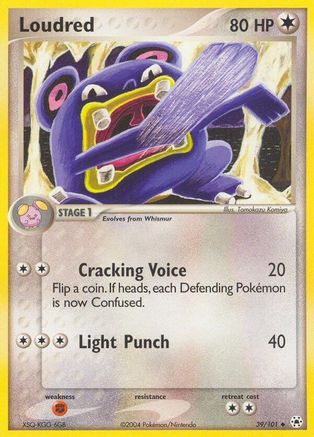 Loudred 039/101 - Reverse Holofoil Hidden Legends