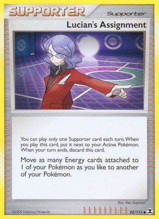 Lucian's Assignment 092/111 - Reverse Holofoil Rising Rivals