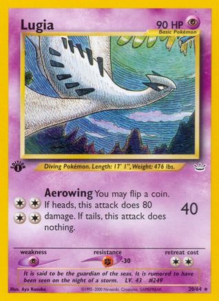 Lugia 020/64 - 1st Edition Neo Revelation