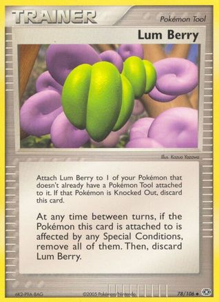 Lum Berry 078/106 - Reverse Holofoil Emerald