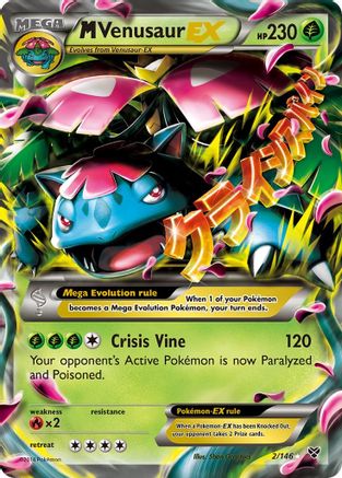 M Venusaur EX 002/146 - Holofoil XY Base Set