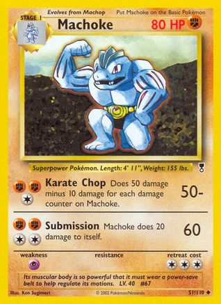 Machoke 051/110 - Reverse Holofoil Legendary Collection