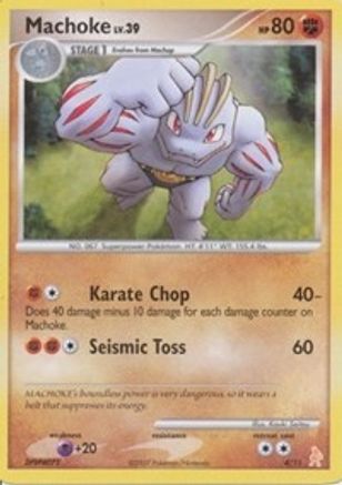 Machoke 004 DP Trainer Kit Manaphy & Lucario