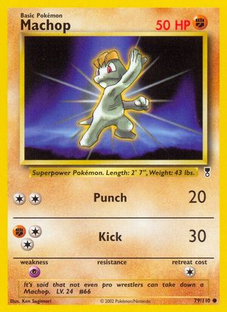 Machop 079/110 - Reverse Holofoil Legendary Collection