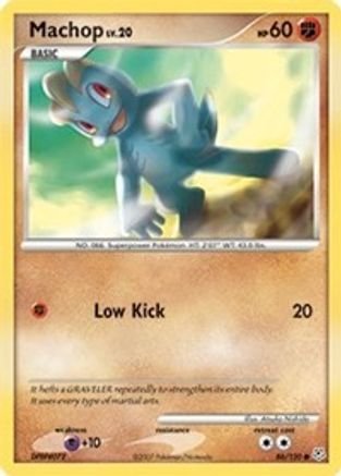 Machop 086/130 - Reverse Holofoil Diamond and Pearl