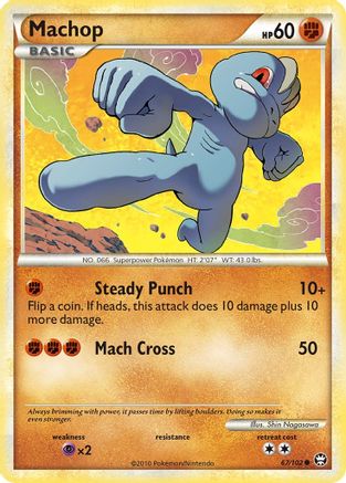 Machop 067/102 - Reverse Holofoil Triumphant