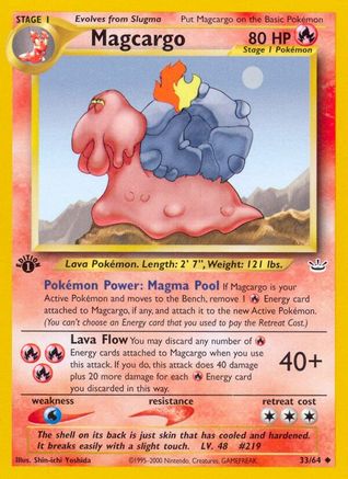 Magcargo 033/64 - 1st Edition Neo Revelation