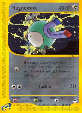 Magnemite 052/147 - Reverse Holofoil Aquapolis