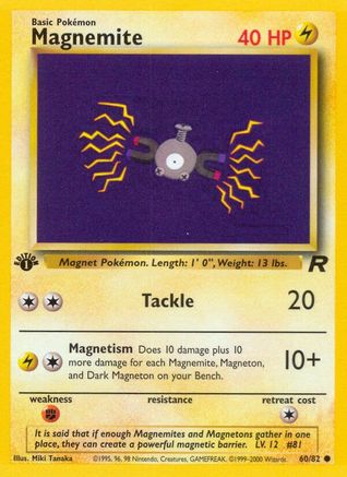 Magnemite 060/82 - 1st Edition Team Rocket