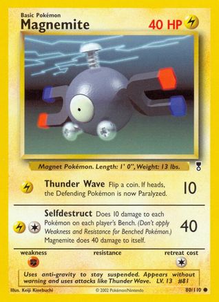 Magnemite 080/110 - Reverse Holofoil Legendary Collection