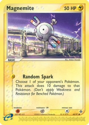 Magnemite 062/97 - Reverse Holofoil Dragon