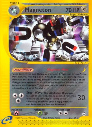 Magneton 022/147 - Reverse Holofoil Aquapolis