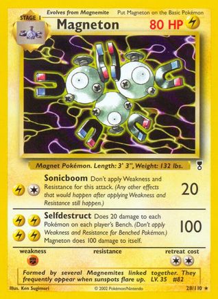 Magneton 028/110 - Reverse Holofoil Legendary Collection