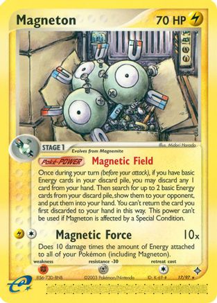 Magneton 017/97 - Reverse Holofoil Dragon