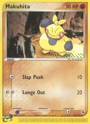 Makuhita 056/109 - Reverse Holofoil Ruby and Sapphire