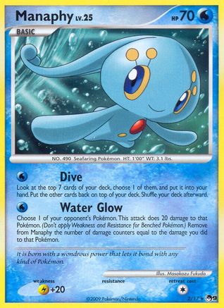 Manaphy 002 - Holofoil POP Series 9