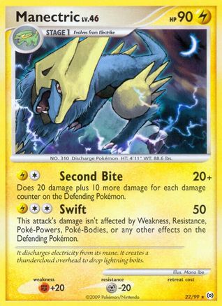 Manectric 022/99 - Reverse Holofoil Arceus