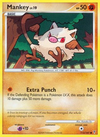 Mankey 112/147 - Reverse Holofoil Supreme Victors