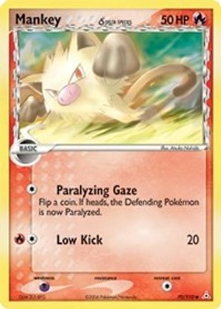 Mankey (Delta Species) 070/110 - Reverse Holofoil Holon Phantoms