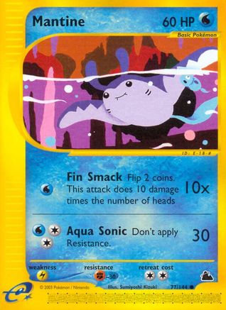 Mantine 077/144 - Reverse Holofoil Skyridge