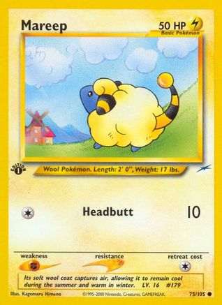 Mareep 075/105 - 1st Edition Neo Destiny