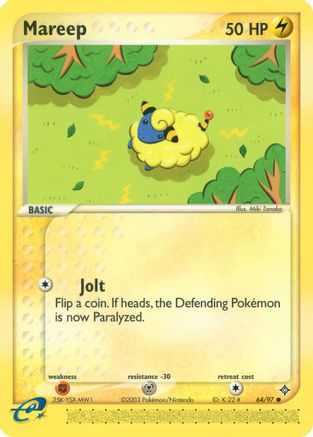 Mareep 064/97 - Reverse Holofoil Dragon