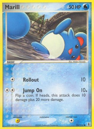 Marill 076/113 - Reverse Holofoil Delta Species