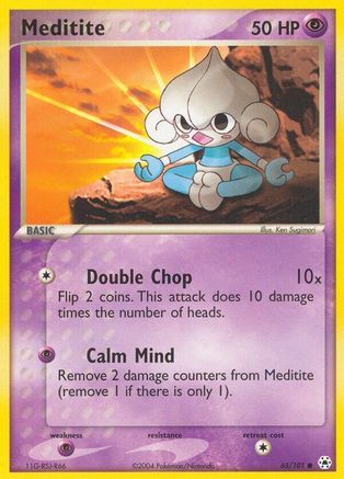 Meditite 065/101 - Reverse Holofoil Hidden Legends