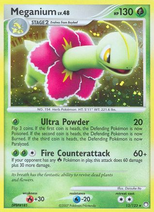 Meganium 013/123 - Holofoil Mysterious Treasures