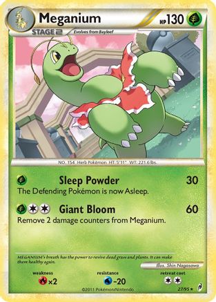 Meganium 027/95 - Reverse Holofoil Call of Legends