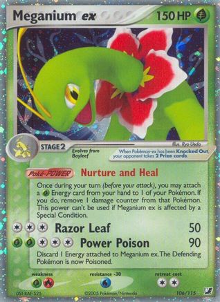 Meganium ex 106/115 - Holofoil Unseen Forces