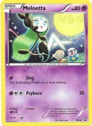 Meloetta BW68 Black and White Promos