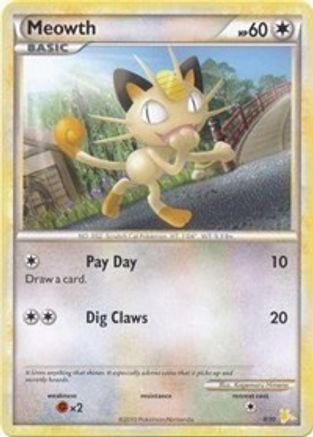 Meowth (#12) (#12) 012 HGSS Trainer Kit Gyarados & Raichu