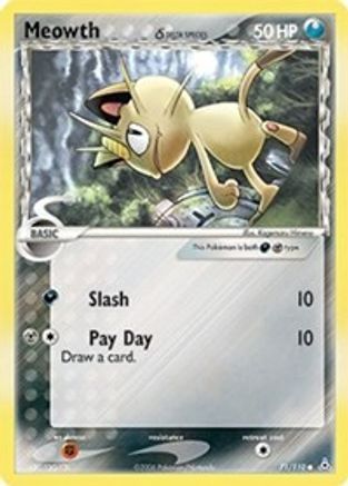 Meowth (Delta Species) 071/110 - Reverse Holofoil Holon Phantoms