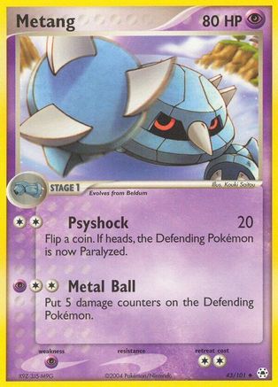 Metang 043/101 - Reverse Holofoil Hidden Legends