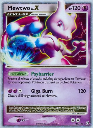 Mewtwo LV.X 144/146 - Holofoil Legends Awakened